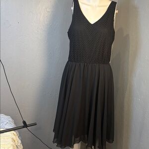 Alfani Black Textured Midi Dress Size 10